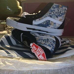 Brand new customizable, never worn vans